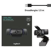 Webcam logitech c920s hd pro zwart - thumbnail
