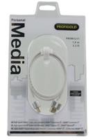 High Speed HDMI kabel met Ethernet HDMI-Connector - HDMI-Connector 1.00 m Wit - thumbnail