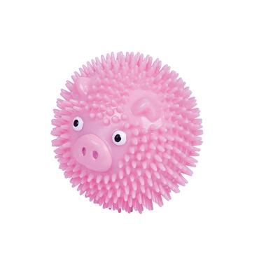 Nobby TPR Pig Spiky Ball, 6,5 cm, Roze