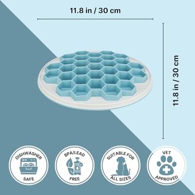 Dierenvoederbak Trixie Blauw Grijs Natuurlijk rubber TPE Plastic TPR Ø 30 cm