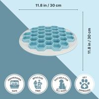 Dierenvoederbak Trixie Blauw Grijs Natuurlijk rubber TPE Plastic TPR Ø 30 cm - thumbnail