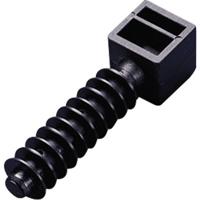 TRU COMPONENTS TC-CHR9203 Kabelhouder 1593023 Bundel-Ø (bereik) 9 mm (max) Met lamellenvoet Zwart 1 stuk(s) - thumbnail