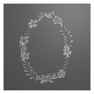 Nellie's Choice • 3d embossing folder pasen bloemenkrans 15x15cm