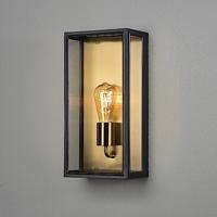 Konstsmide Carpi schwarz/messing 7349-758 Buitenlamp (wand) E27 Zwart, Messing - thumbnail