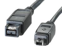 ROLINE IEEE 1394b / IEEE 1394 kabel, 9/4-polig, zwart, 1,8 m - thumbnail