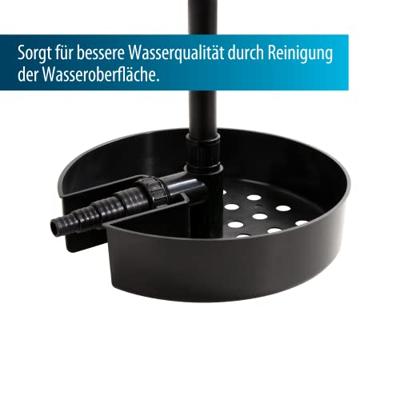 Aquaforte drijvende skimmer op standaard