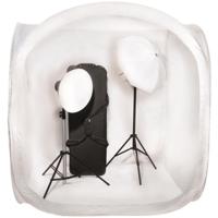 Dorr Collap. PhotoBox 150x150 cm WH w/ 4 colored backgrounds - thumbnail