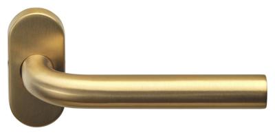 Formani Basics LB3-19B32 deurkruk dubbel geveerd op ovale rozet - PVD mat goud