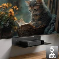 Maclean decoderwandplank, enkel, max. 5kg, staal, MC-122 - thumbnail
