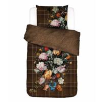 Essenza Essenza for Maurtitshuis Beautiful Bouquet Dekbedovertrek 1p set 140x220 Brown - thumbnail