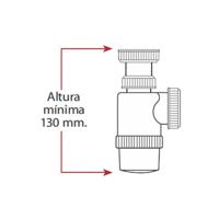 Washbasin Siphon Mirtak Plastic PVC - thumbnail