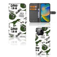 Telefoonhoesje | Met pasjeshouder | voor iPhone 14 Pro Max Dinosaurus - thumbnail