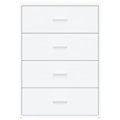 Dressoir 60x31x84 cm bewerkt hout wit