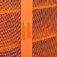 Opbergkast 80x35x101,5 cm staal oranje - thumbnail