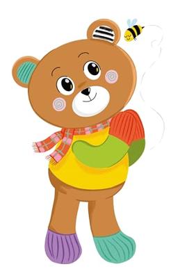 Clementoni baby mijn eerste dierenknuffel - beer