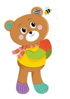 Clementoni baby mijn eerste dierenknuffel - beer - thumbnail