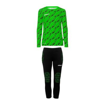 Uhlsport Progressive Keepersset Lange Mouwen Kids Felgroen Zwart