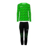 Uhlsport Progressive Keepersset Lange Mouwen Kids Felgroen Zwart - thumbnail