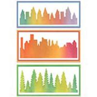 Sizzix • stencil a5 cosmopolitan the view - thumbnail