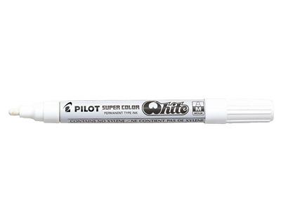 Permanente markeerstift Pilot Wit (12 Stuks)