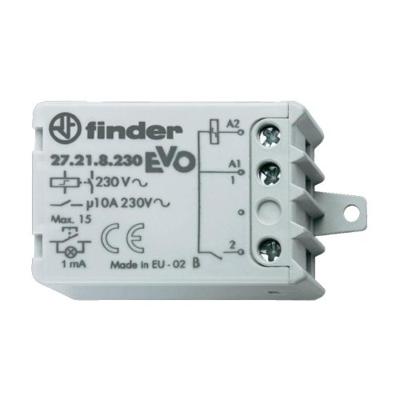 Finder 27.21.8.230.0000 Stroomstootschakelaar Inbouw 1x NO 230 V/AC 10 A 2300 VA 1 stuk(s) Finder 27.21.8.230.0000 Stroomstootschakelaar Inbouw 1x NO 230 V/AC 10 A 2300 VA 1 stuk(s)