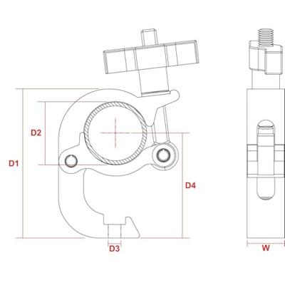 Beamz BC50B 250 quick trigger truss klem - thumbnail