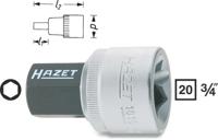 HAZET Dopsleutelbit 1010-22 · 3/4 inch (20 mm) vierkant hol · Binnen-zeskant-profiel · SW 22 mm - thumbnail