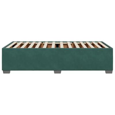 Bedframe zonder matras 100x200 cm fluweel donkergroen