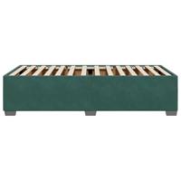 Bedframe zonder matras 100x200 cm fluweel donkergroen - thumbnail