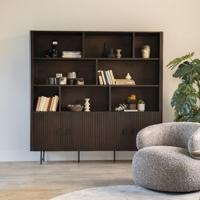 Eleonora Wandkast 'Remi' Mangohout, 200 x 200cm, kleur Bruin - thumbnail