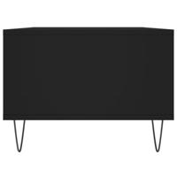 Salontafel 90x50x36,5 cm bewerkt hout zwart - thumbnail