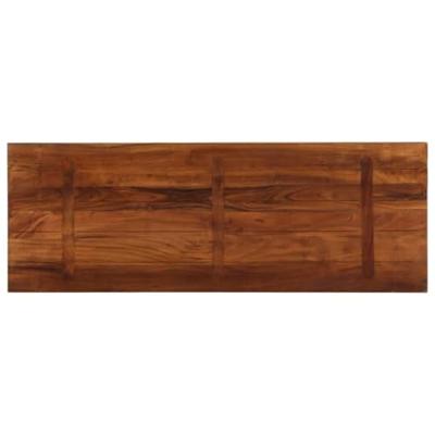 Tafelblad rechthoekig 140x60x1,5 cm massief gerecycled hout