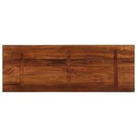 Tafelblad rechthoekig 140x50x3,8 cm massief gerecycled hout - thumbnail