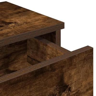 Wandschap met lades 100x37,5x19 cm bewerkt hout gerookt eiken Wandschap met lades 100x37,5x19 cm bewerkt hout gerookt eiken