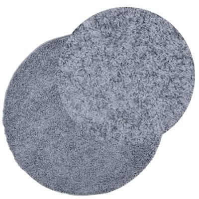 VidaXL Vloerkleed pamplona shaggy hoogpolig modern ø 240 cm blauw - thumbnail