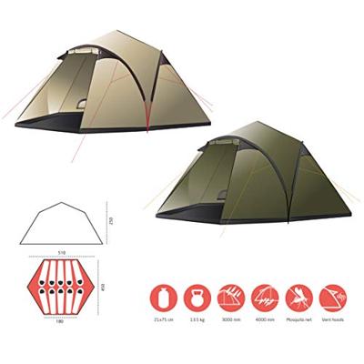 Grand Canyon 10-persoons tent Black Knob (Capulet Olive) Grand Canyon 10-persoons tent Black Knob (Capulet Olive)