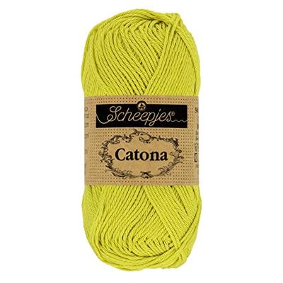 Scheepjes Catona - 10g - 245 Green Yellow - Haakgaren / Breigaren
