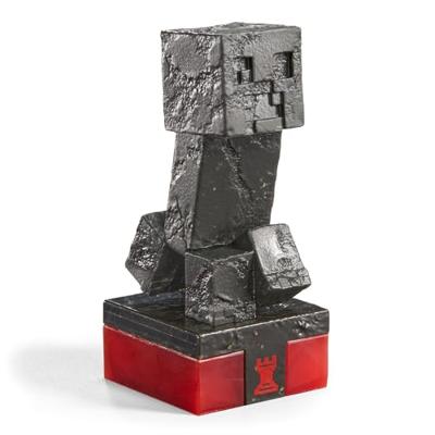Minecraft Chess Set: Overworld Heroes vs. Hostile Mobs