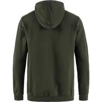 Fjallraven Logo Hoodie Trui Heren Deep Forest S - thumbnail