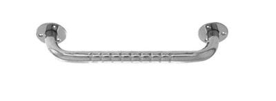 Roestvrijstalen geribbelde badkamerleuning 40 cm