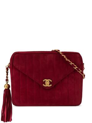 Chanel Pre-Owned 1992's Mademoiselle fringe chain shoulder bag - Red