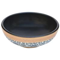 Opzetwasbak rond 41x14 cm keramiek meerkleurig - thumbnail