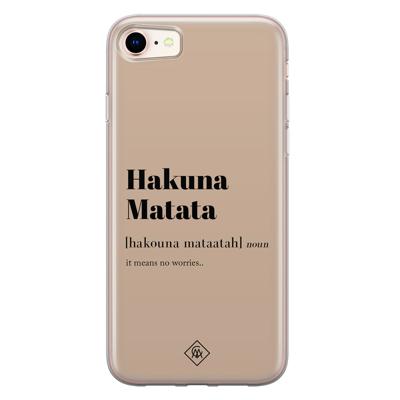 iPhone 8/7 siliconen hoesje - Hakuna matata iPhone 8/7 siliconen hoesje - Hakuna matata