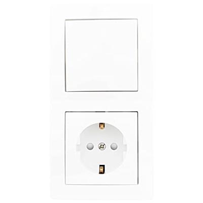 REV 0208020100 Wandcontactdoos Inzetstuk Studio Wit 1 stuk(s)