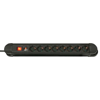 Lindy 73104 Binnen 8AC outlet(s) Zwart power uitbreiding
