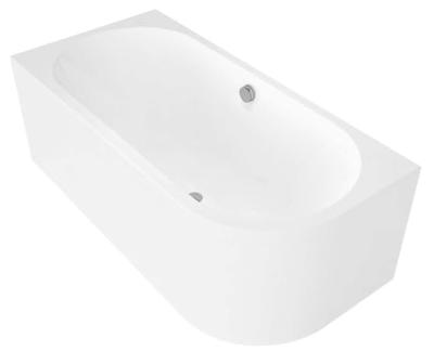 Ligbad Polysan Viva 180x75x60 cm Asymmetrisch Links Wit Ligbad Polysan Viva 180x75x60 cm Asymmetrisch Links Wit