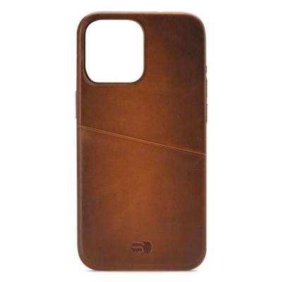 Senza Desire Leather Cover with Card Slot Apple iPhone 14 Pro Max Burned Cognac Senza Desire Leather Cover with Card Slot Apple iPhone 14 Pro Max Burned Cognac