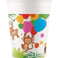 Globos Papieren bekers fsc jungle ballonnen, 8st. - thumbnail