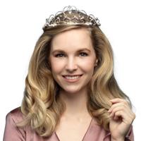 Metalen tiara Royal Alexandra - thumbnail