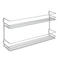 Metaltex Space Saver Smart Kitchen Pepito Kruidenrek 2 Etages 36x8x19 cm Zilver - thumbnail
